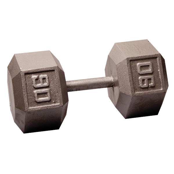 SDX90 - 90 Lb. Cast Iron Hex Dumbbell - Body-Solid