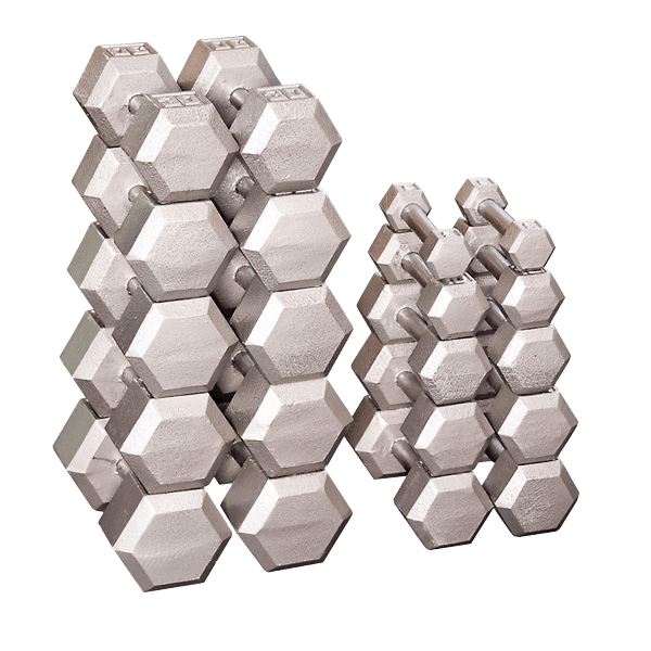 SDS550 - Grey Hex Dumbell set 5-50lb pairs