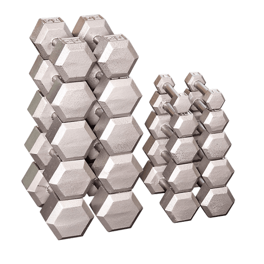 SDS550 - Grey Hex Dumbell set 5-50lb pairs