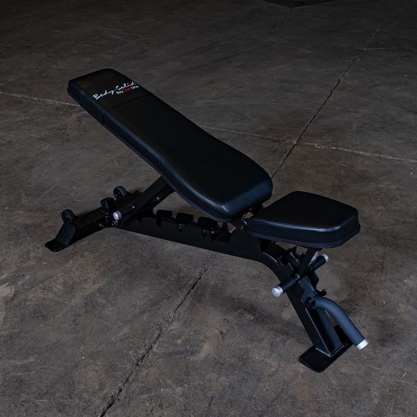 Body-Solid Pro Clubline (SFID325B) Adjustable Bench for Power Racks and Dumbbell Curls, Home and Commercial Gym