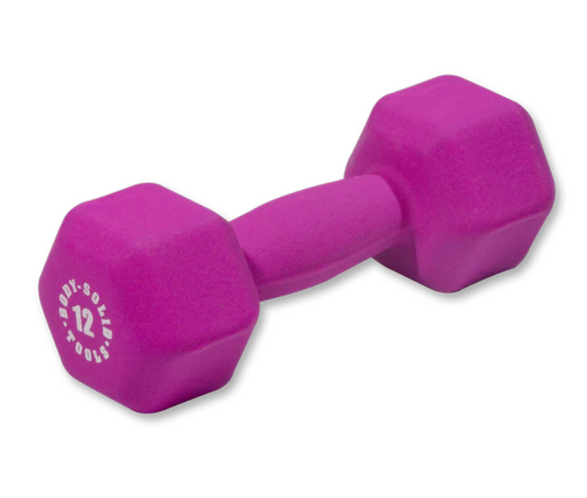 magenta 12 neoprene dumbell