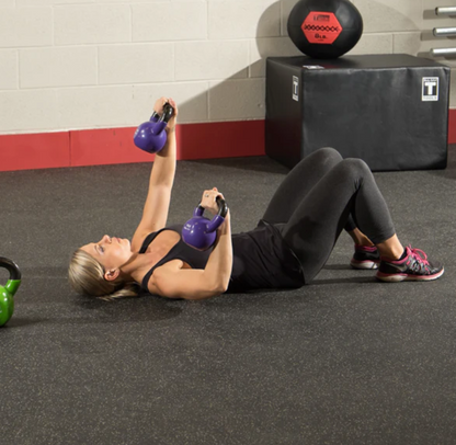 Vinyl Coated Kettlebell, 8lb pink