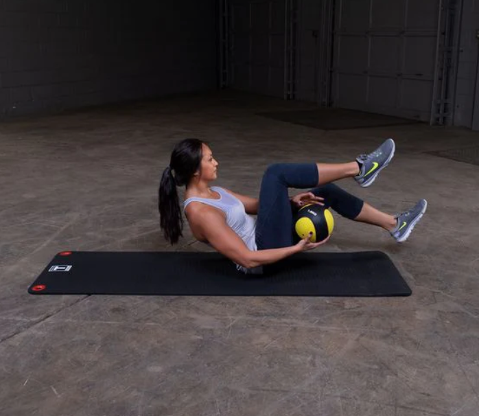 4LB YELLOW, BLACK MEDICINE BALL