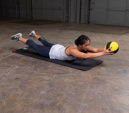 4LB YELLOW, BLACK MEDICINE BALL