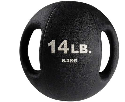 14LB Dual Grip Medicine Ball BLACK