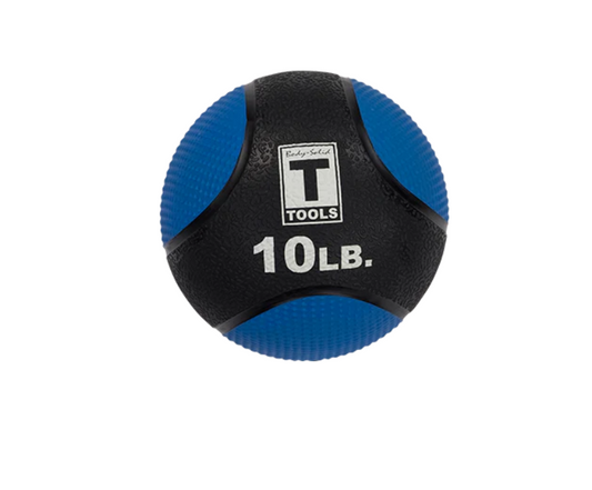 10LB BLUE, BLACK MEDICINE BALL