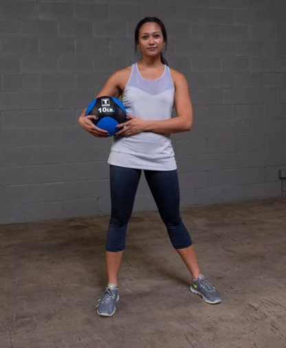 10LB BLUE, BLACK MEDICINE BALL