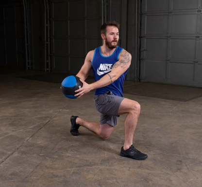 10LB BLUE, BLACK MEDICINE BALL