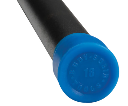 18LB BLUE PADDED WEIGHTED BAR - Grip Diameter 1.25"