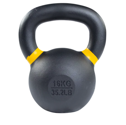 Premium Training Kettlebell 16kg, 35lb, Yellow Band