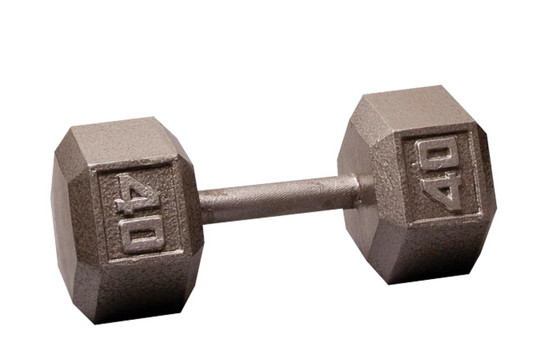 40 Lb. Cast Iron Hex Dumbbell