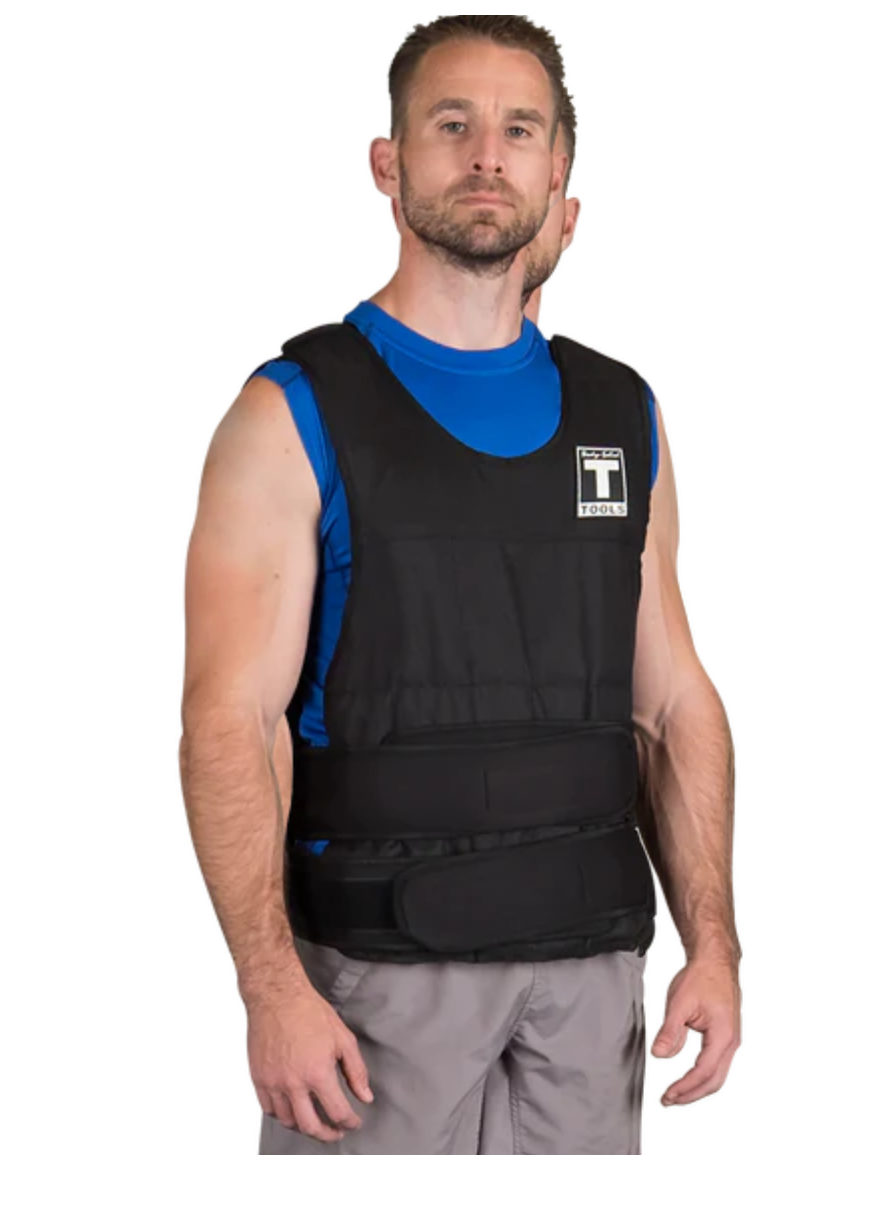 PREMIUM ADJUSTABLE WEIGHTED VEST, 20LBS