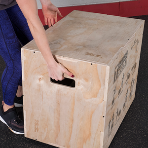 3 Way Wooden Plyo Box, 20", 24", 30"