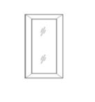 W1530GD – 15″ x 30″ Glass Door