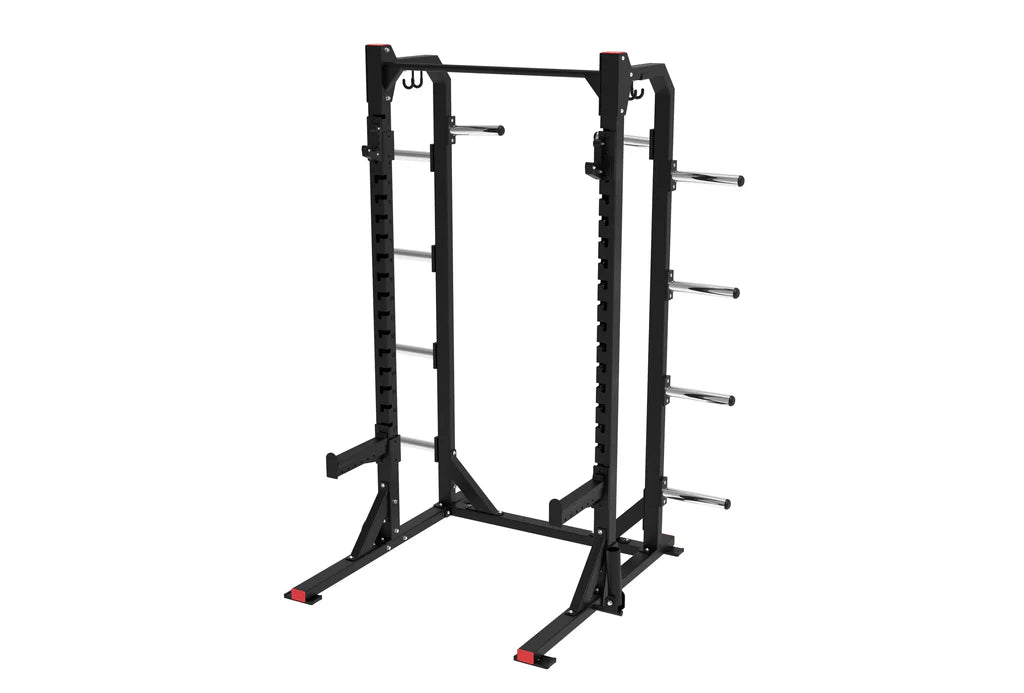 Heavy Duty Power Rack - Half Squat Rack Commercial Grade (BLACK) Pure Craft Industries