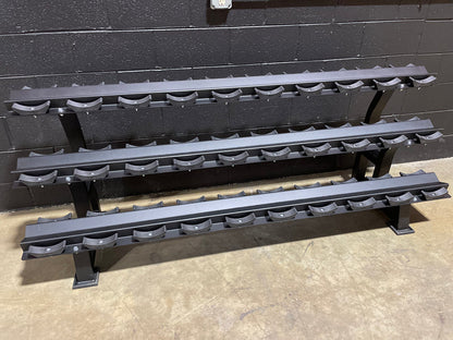 Three Tier 15 Pair Commercial Dumbbell Rack Pure Craft Industries
