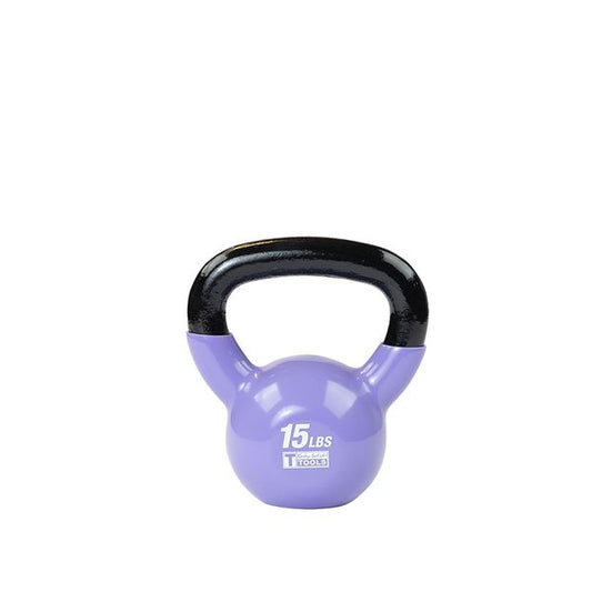 KBV15 - 15 lb. Vinyl Dipped Kettlebells - Body-Solid