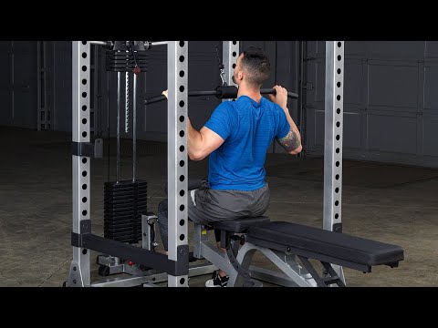 Body-Solid (GPR370) Multi-Press Rack - Strength Training Station for Home Gym - Adjustable Squat and Press Stand with High Tensile Steel Frame