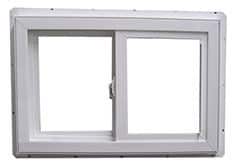 Series 320 Vinyl Fully Welded New Construction Single Slider Windows